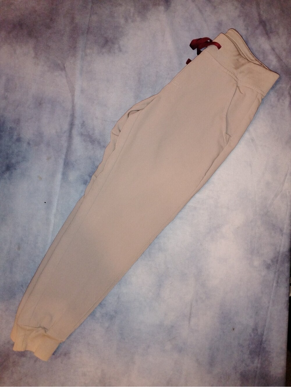 Women's grey petite figs scrub pants